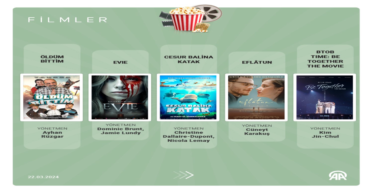 22 Mart vizyondaki filmler
