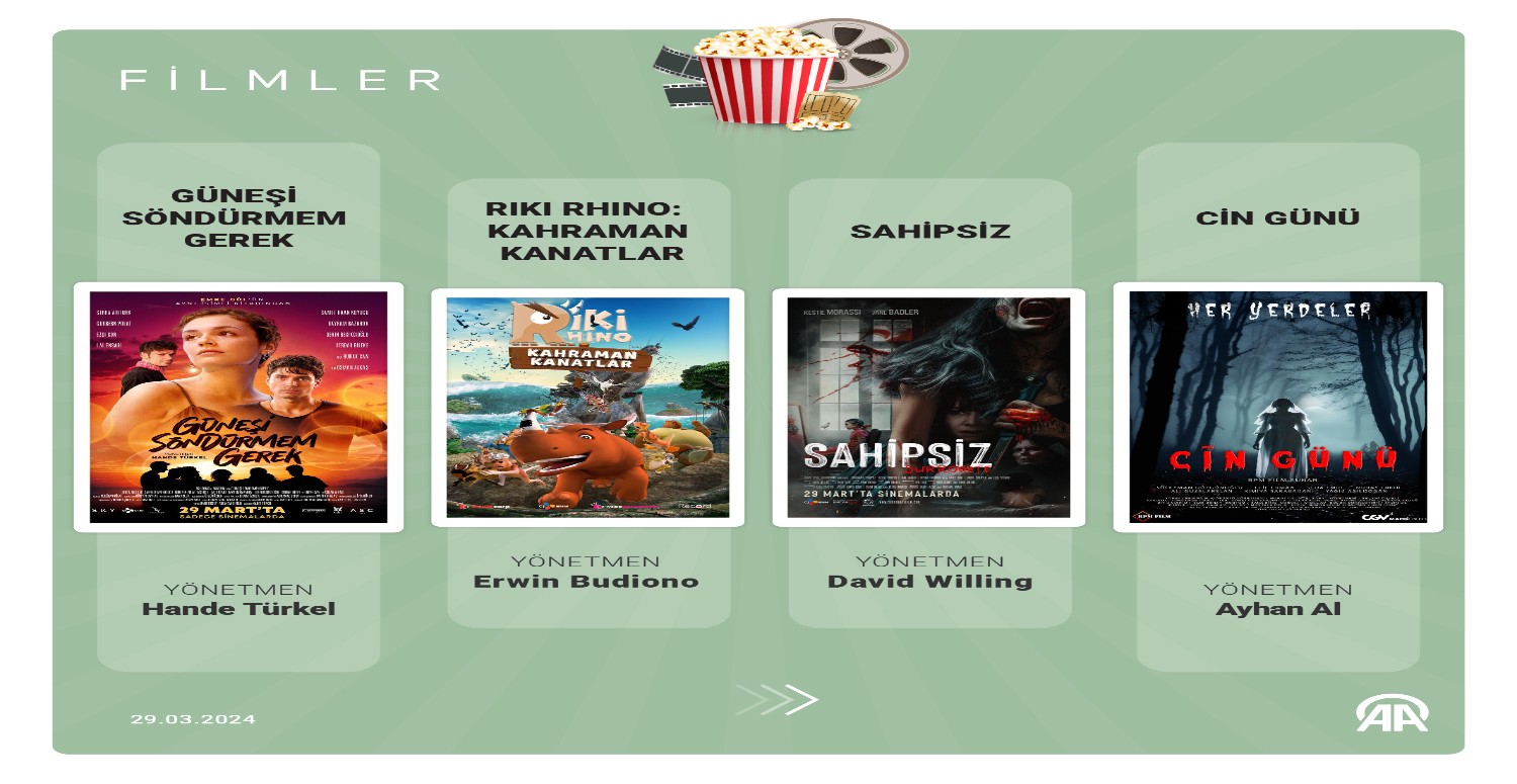 29 Mart vizyon filmleri