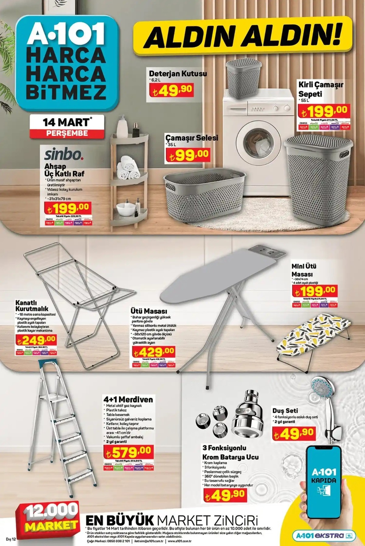 A 101 14 Mart 2024 Tarihli Aktüel Ürün Kataloğu