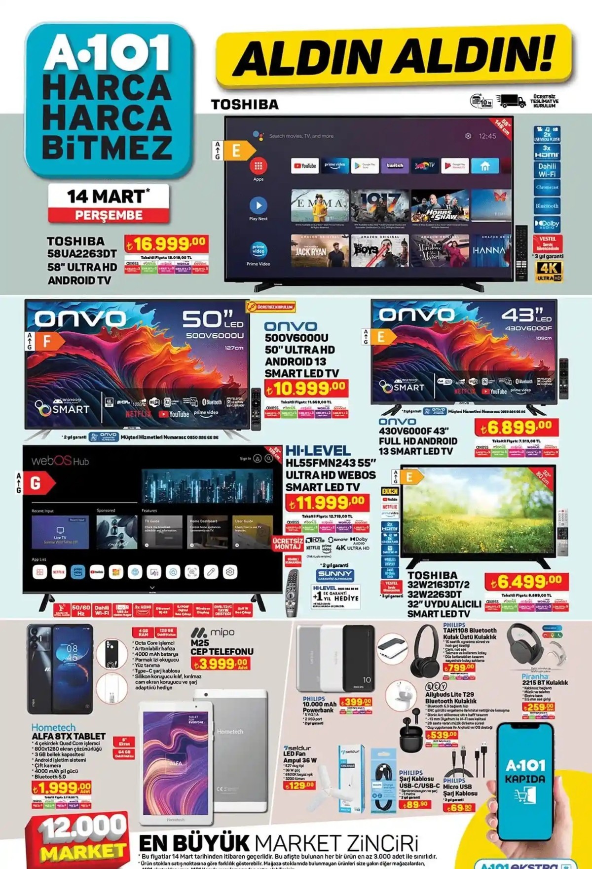 A 101 14 Mart 2024 Tarihli Aktüel Ürün Kataloğu