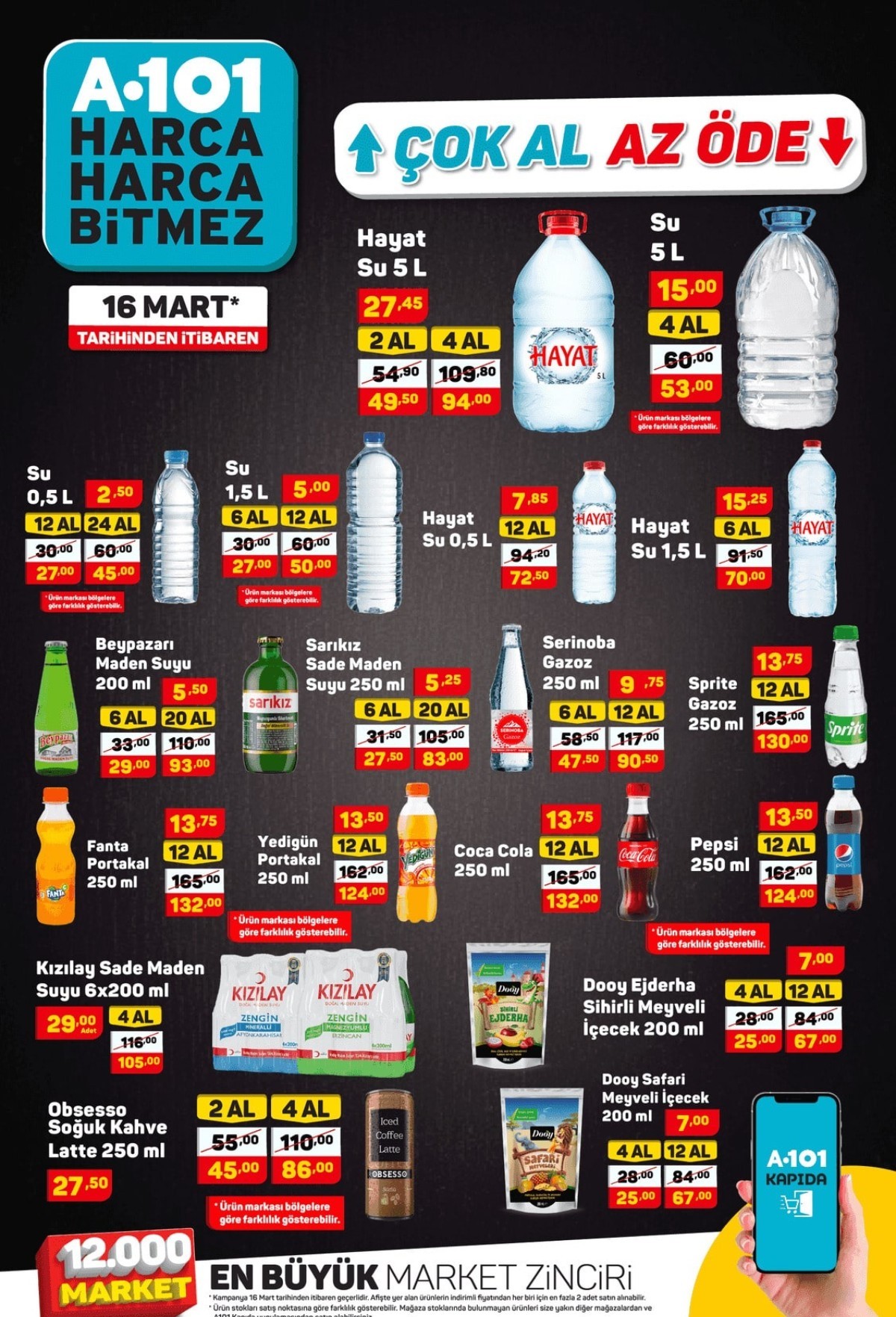A101 16-22 Mart 2024 İndirimli Ürünler Kataloğu