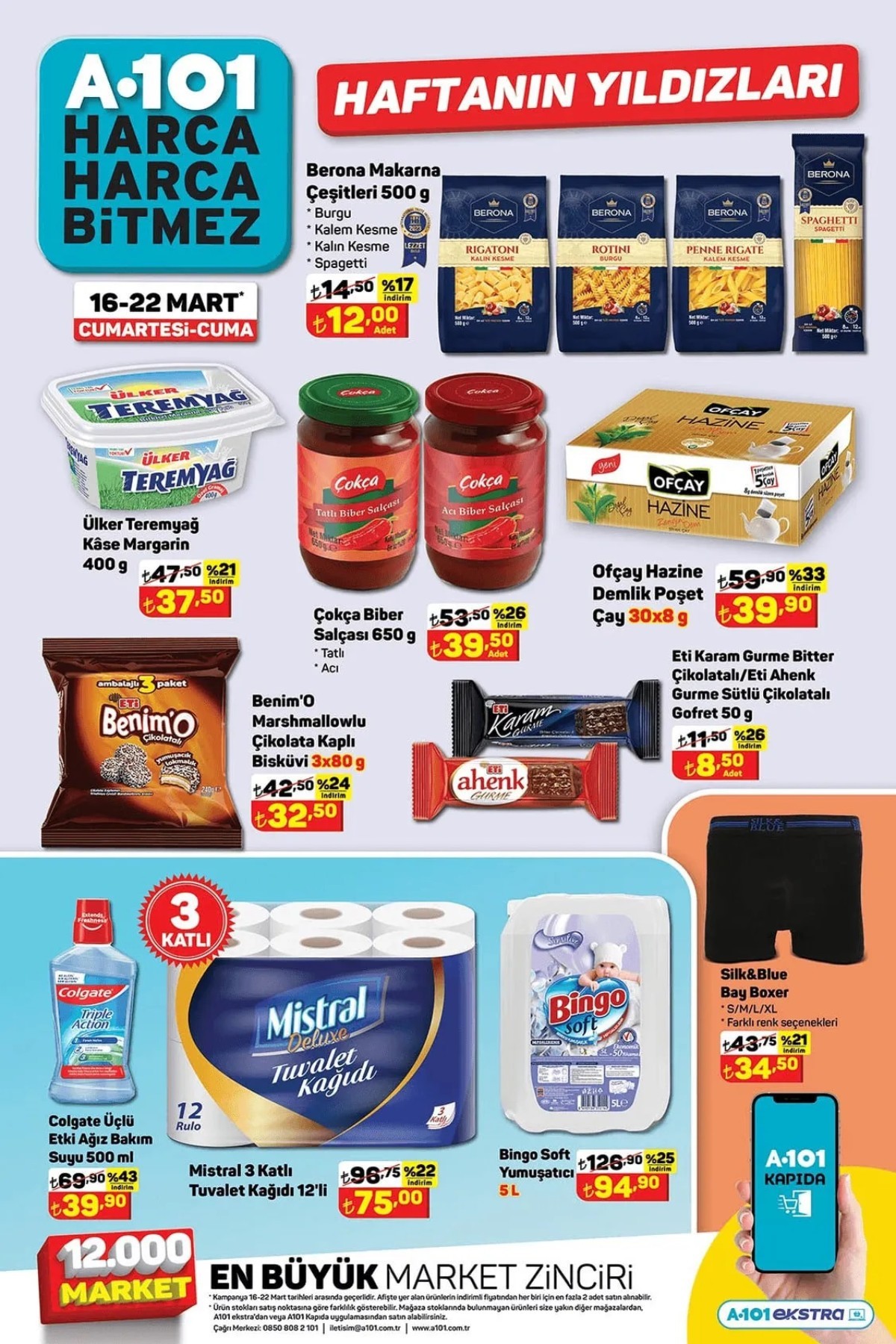 A101 16-22 Mart 2024 İndirimli Ürünler Kataloğu
