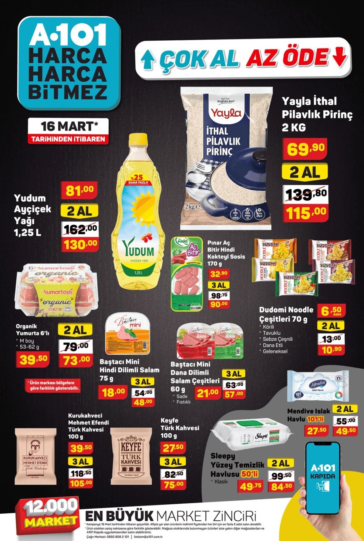 A101 16-22 Mart 2024 İndirimli Ürünler Kataloğu