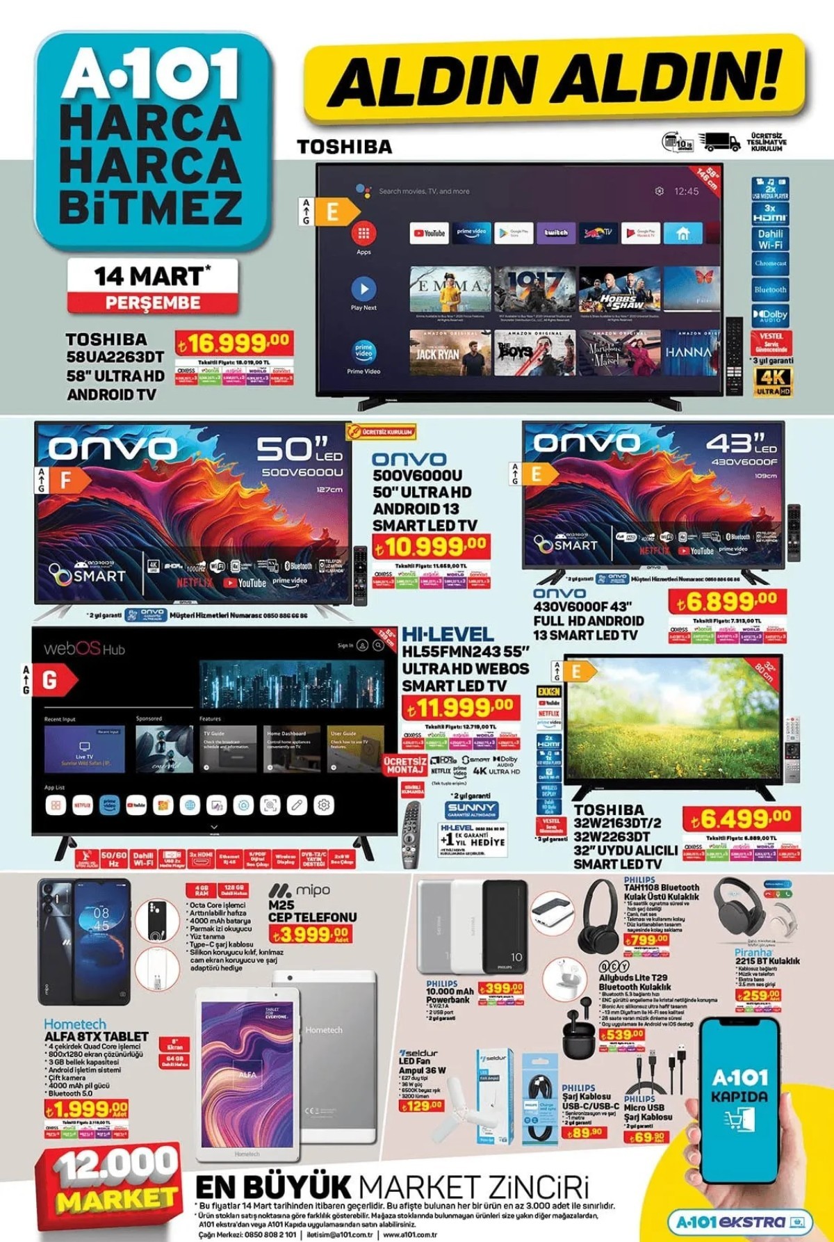 A101 Aktüel Ürünler Fiyat Listesi