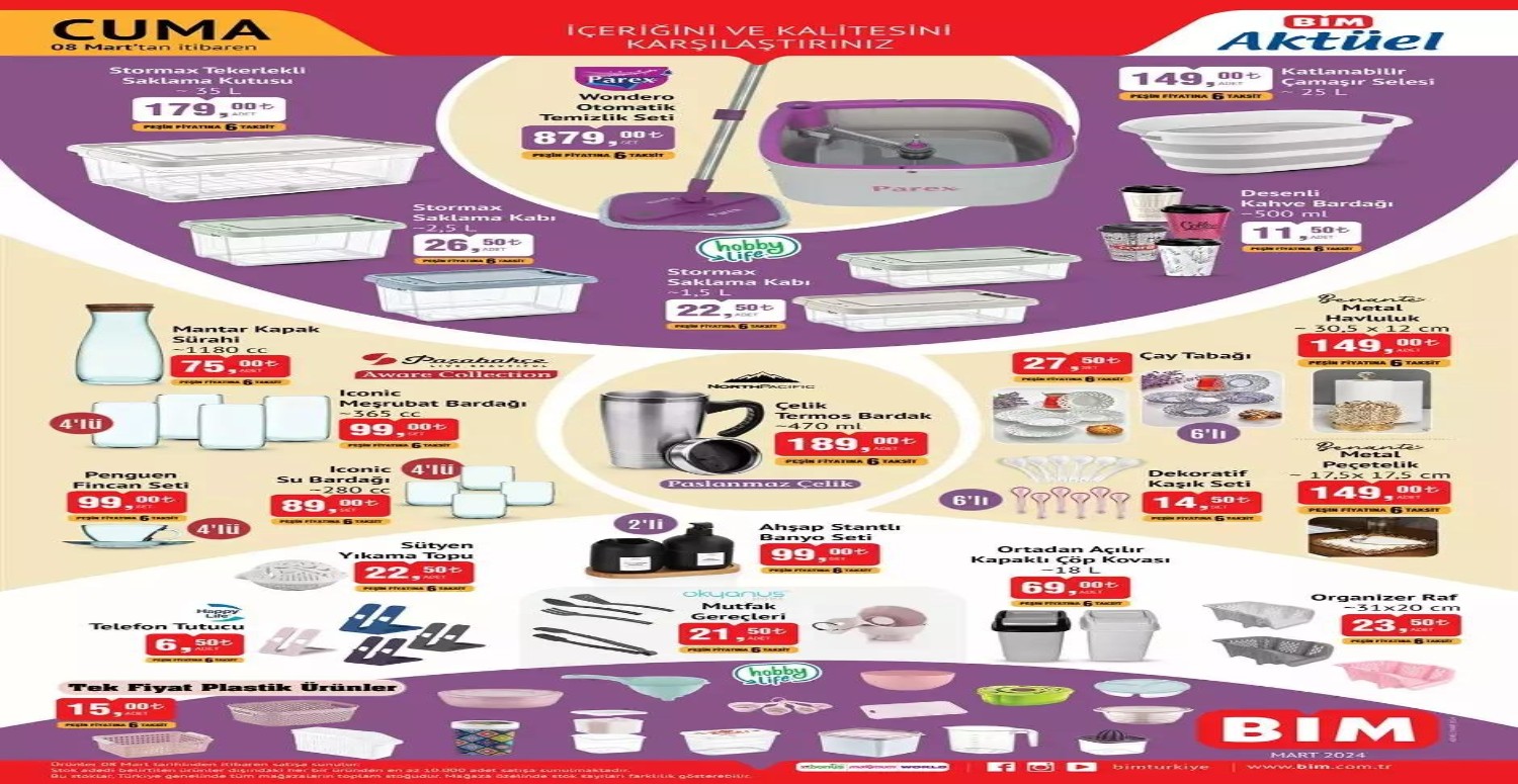 BİM 5 MART NELER VAR