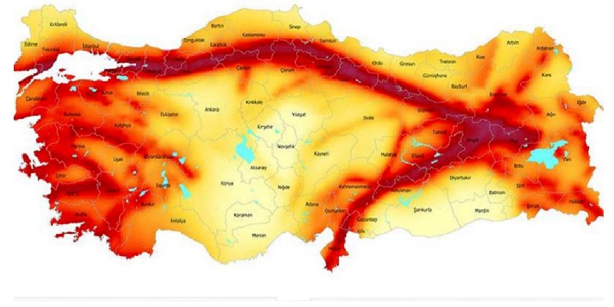 Deprem Riski Olan 45 Şehir