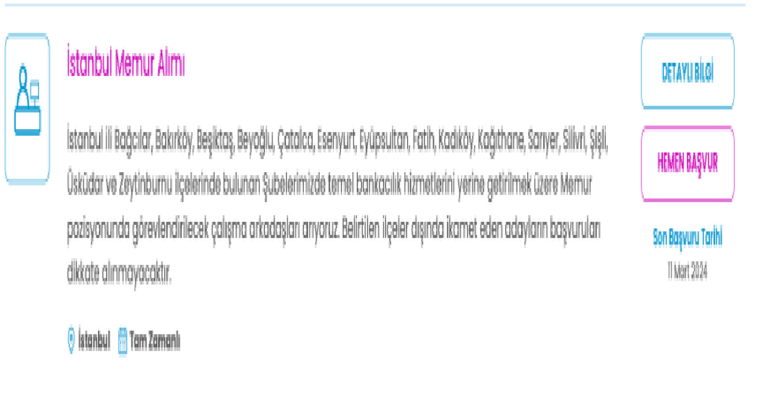 iş bankası memur alımı