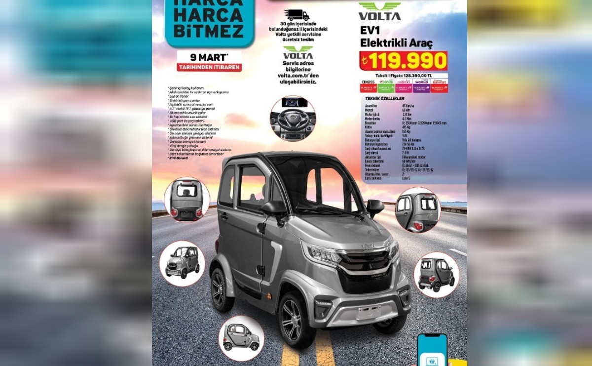 volta ev1 a101 satışı