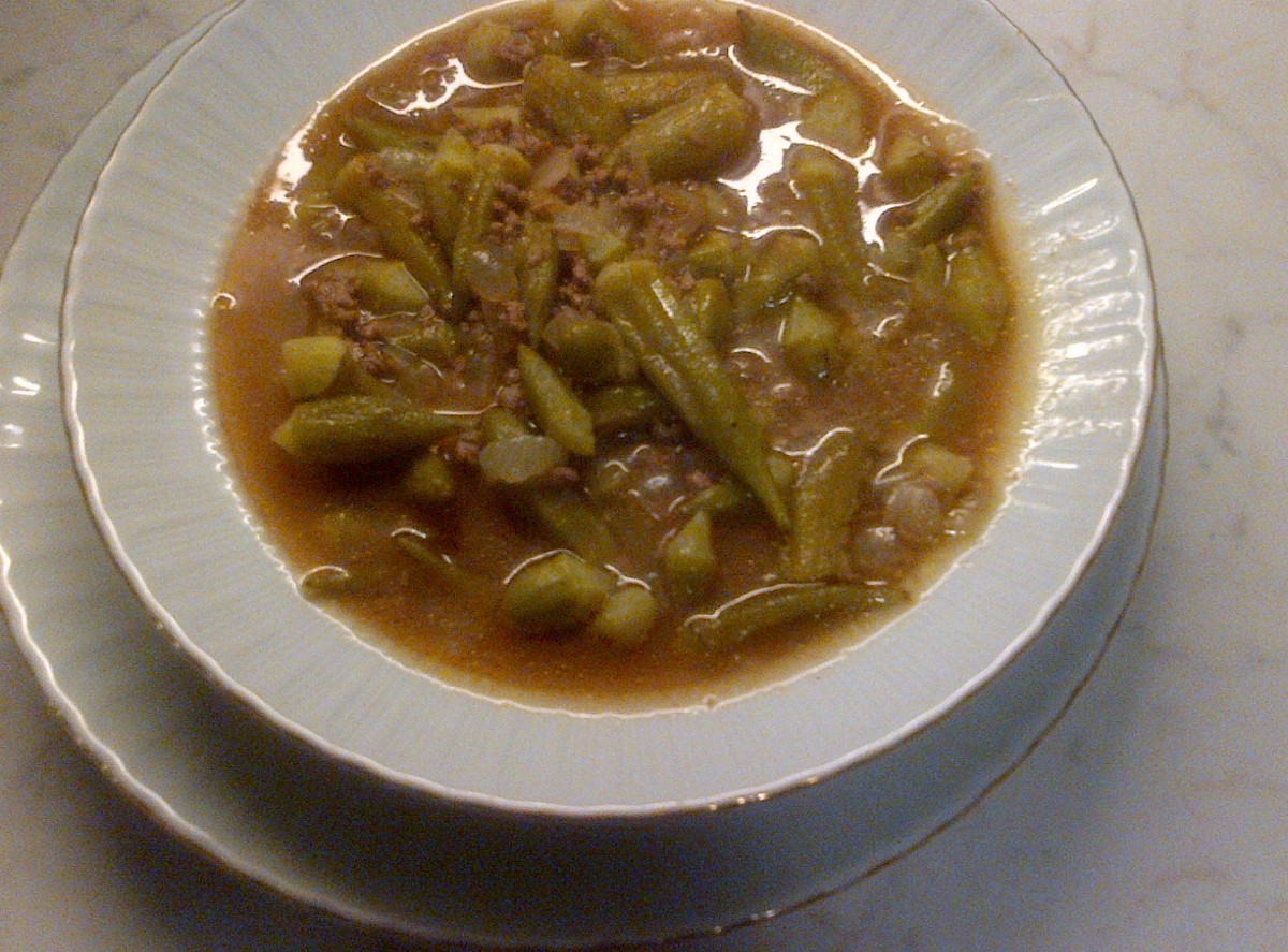 bamya yemeği
