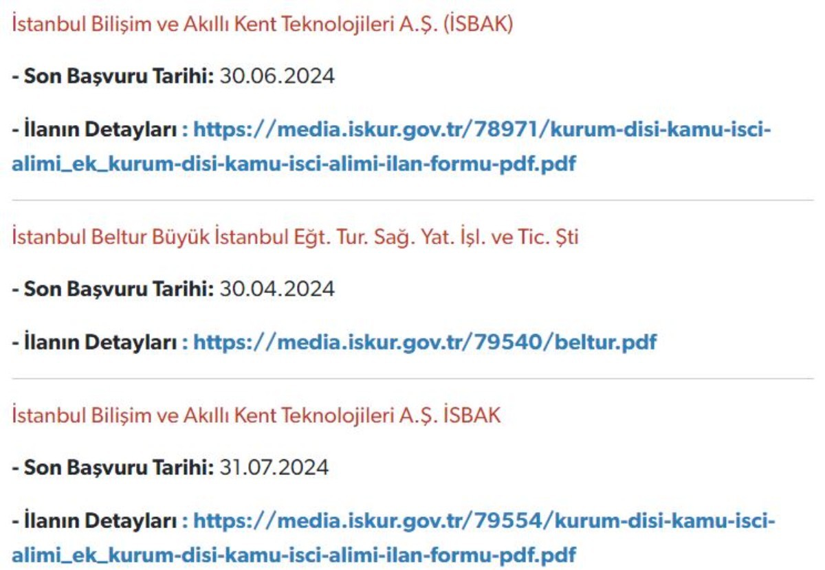 Belediyelere binlerce personel alınacak