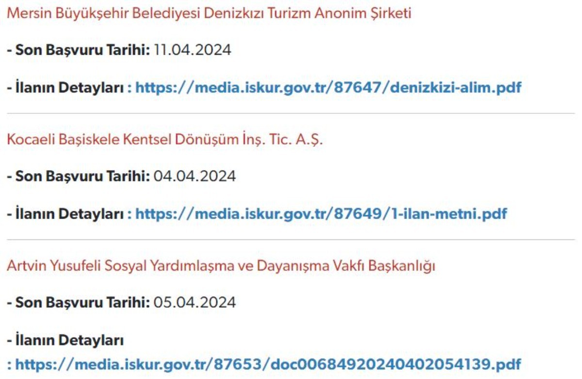 Belediyelere binlerce personel alınacak