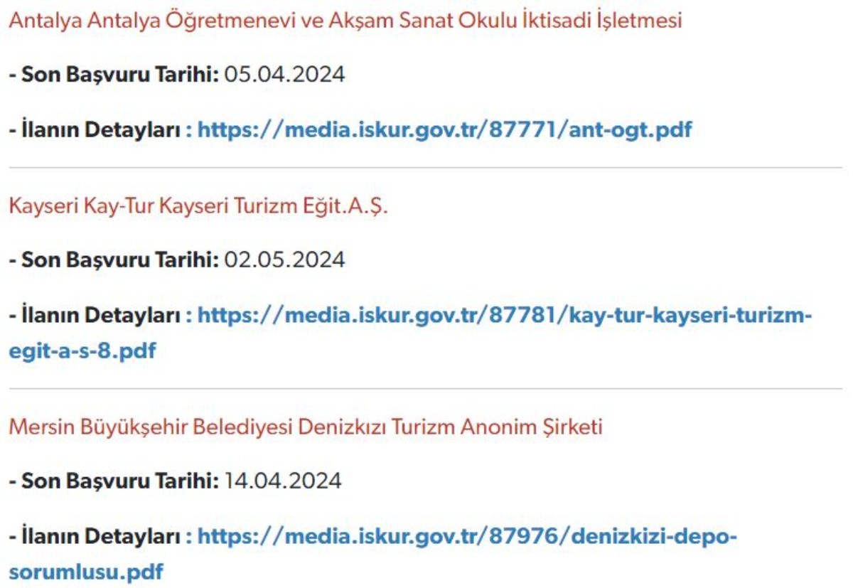 Belediyelere binlerce personel alınacak