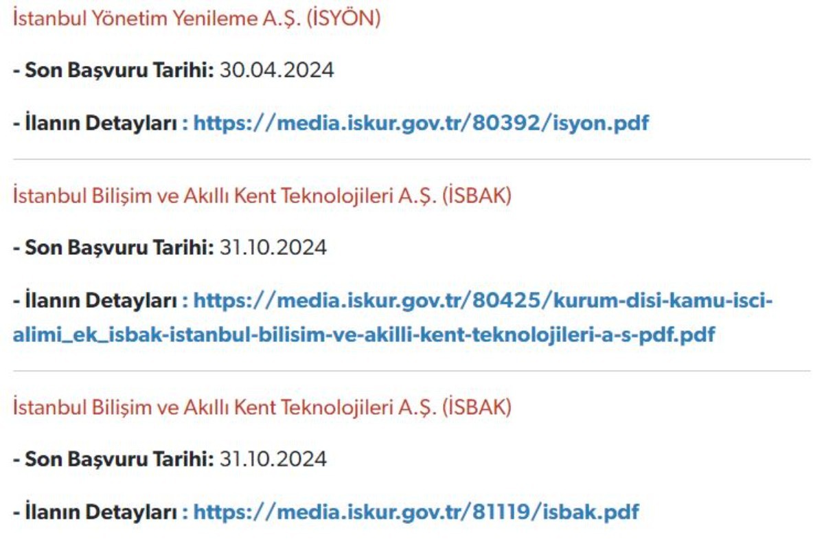Belediyelere binlerce personel alınacak