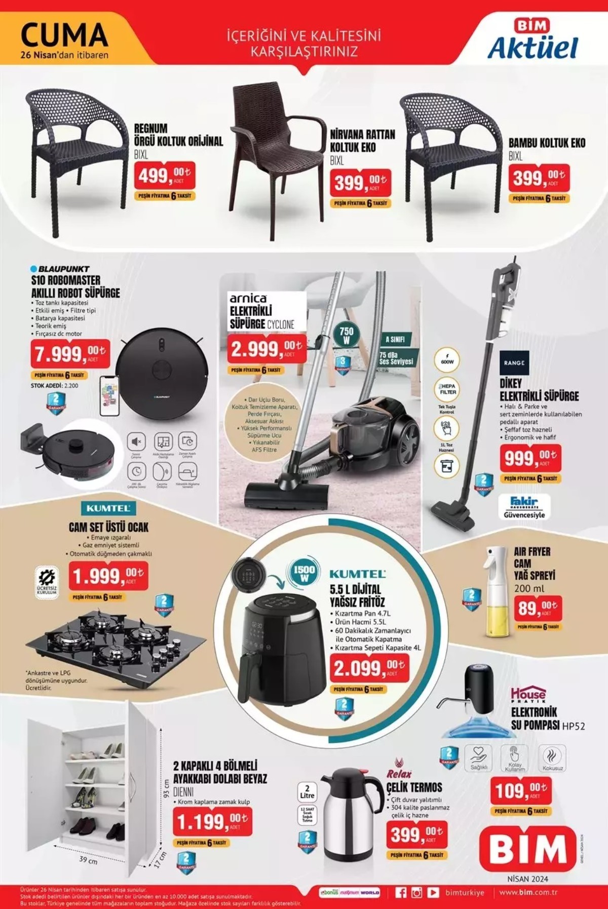 BİM AKTÜEL 26 NİSAN 2024 KATALOĞU