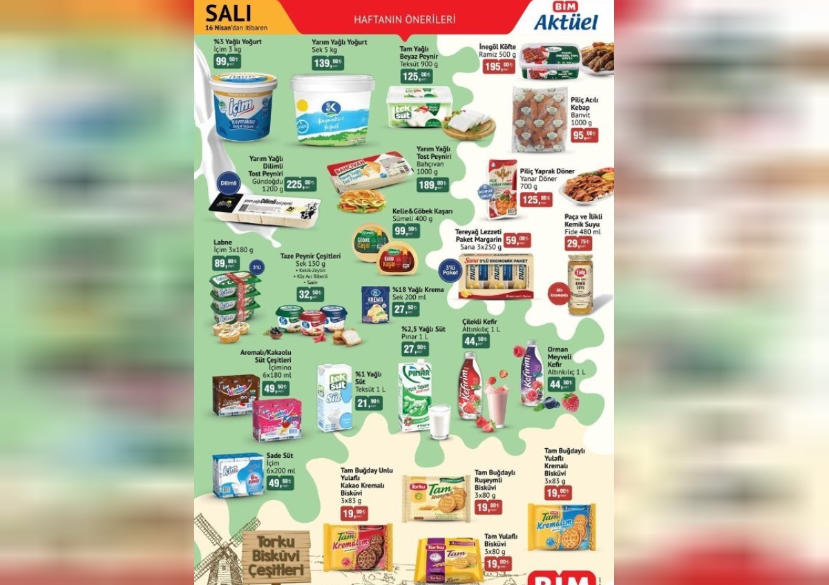 bim market aktüel ürünler
