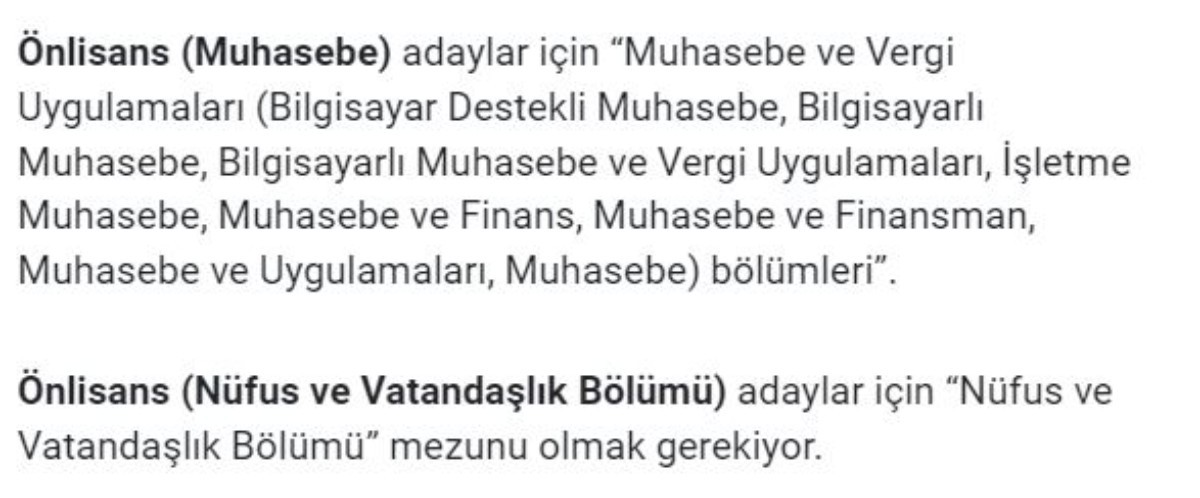 KPSS 60 puan ile personel alımı başladı