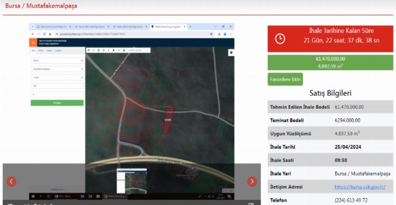 MUSTAFAKEMALPAŞA TAŞINMAZ HAKKINDA