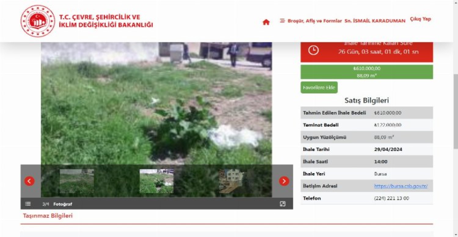 OSMANGAZİ TAŞINMAZ