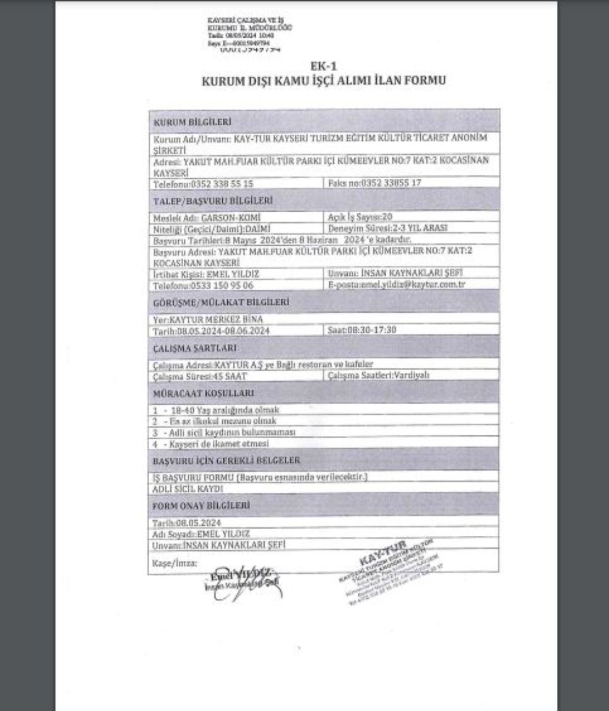 Büyükşehir Belediyesine KPSS şartsız personel alımı