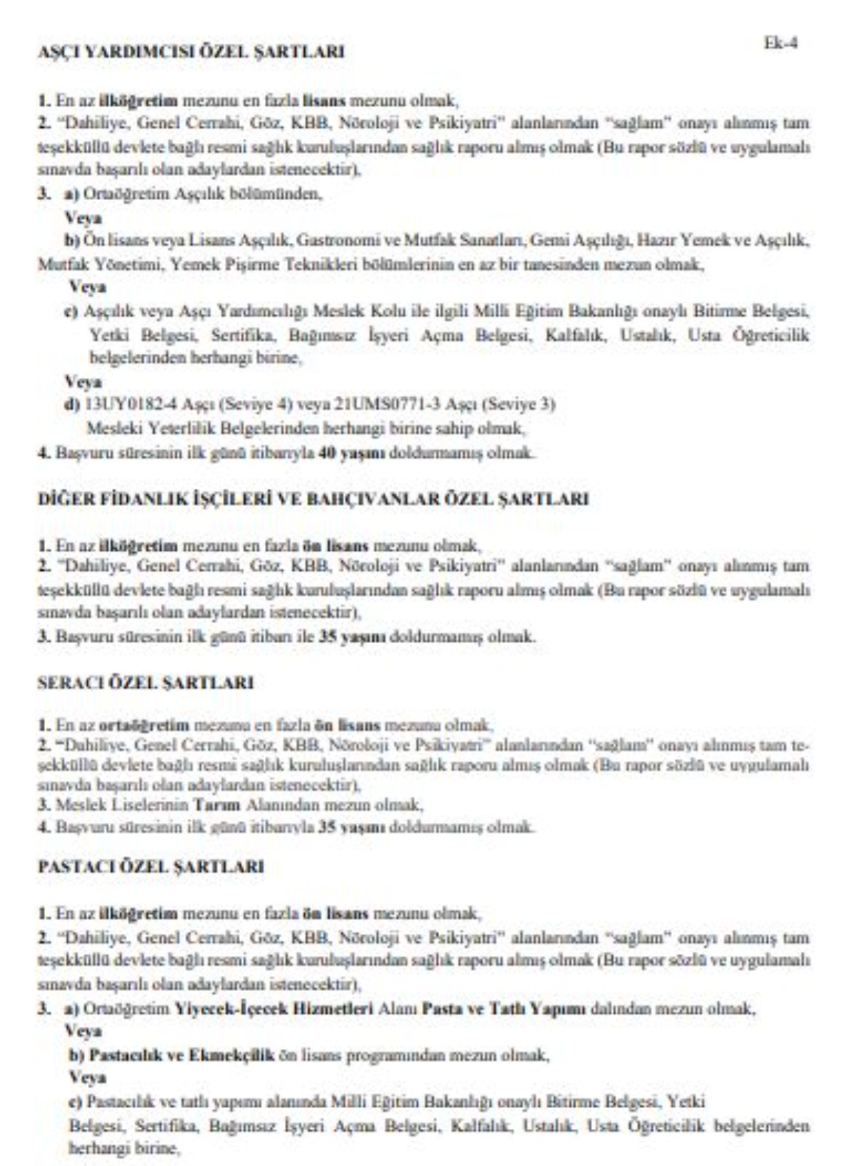 Orman Genel Müdürlüğü personel alımı