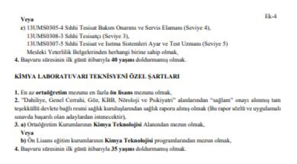 Orman Genel Müdürlüğü personel alımı