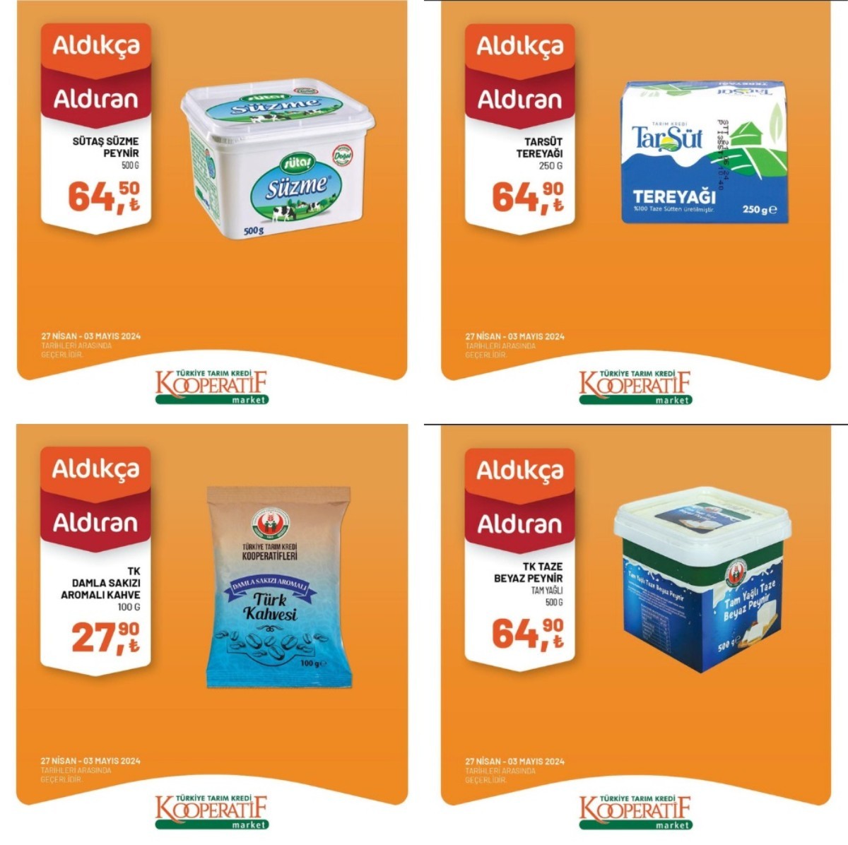 Tarım Kredi Kooperatifi 27 Nisan ile 3 Mayıs 2024