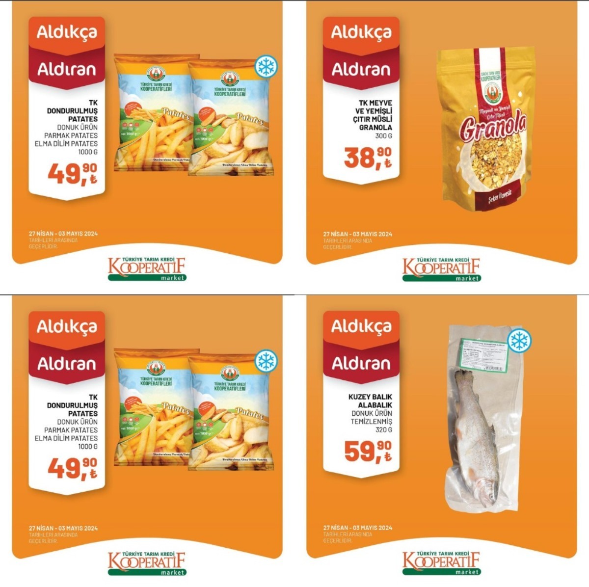 Tarım Kredi Kooperatifi 27 Nisan ile 3 Mayıs 2024