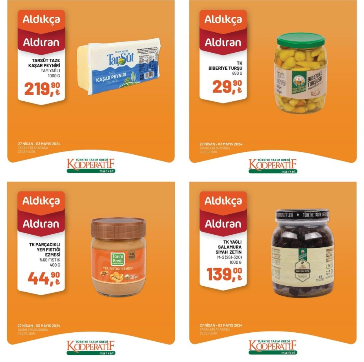 Tarım Kredi Kooperatifi 27 Nisan ile 3 Mayıs 2024