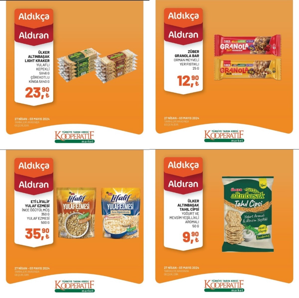 Tarım Kredi Kooperatifi 27 Nisan ile 3 Mayıs 2024