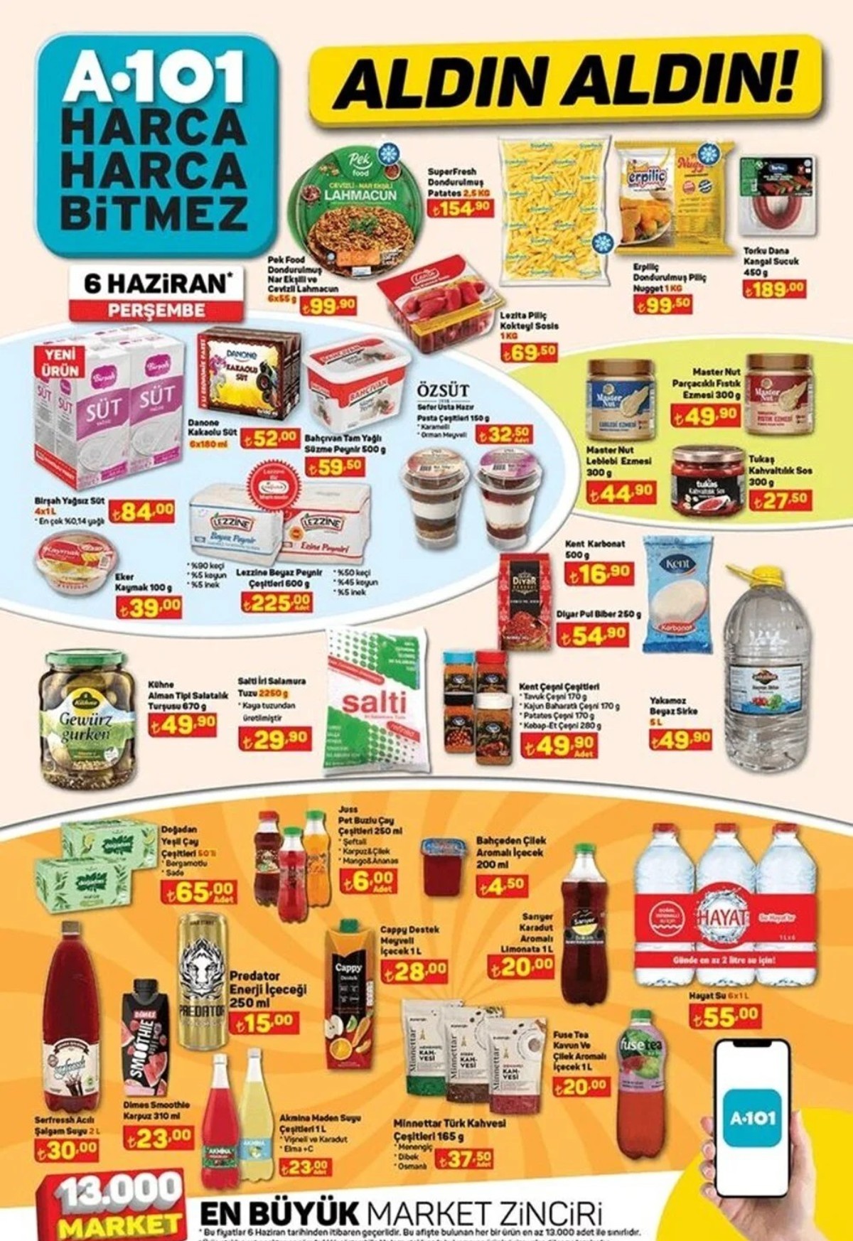 6 Haziran 2024 tarihli A101 aktüel ürün kataloğu