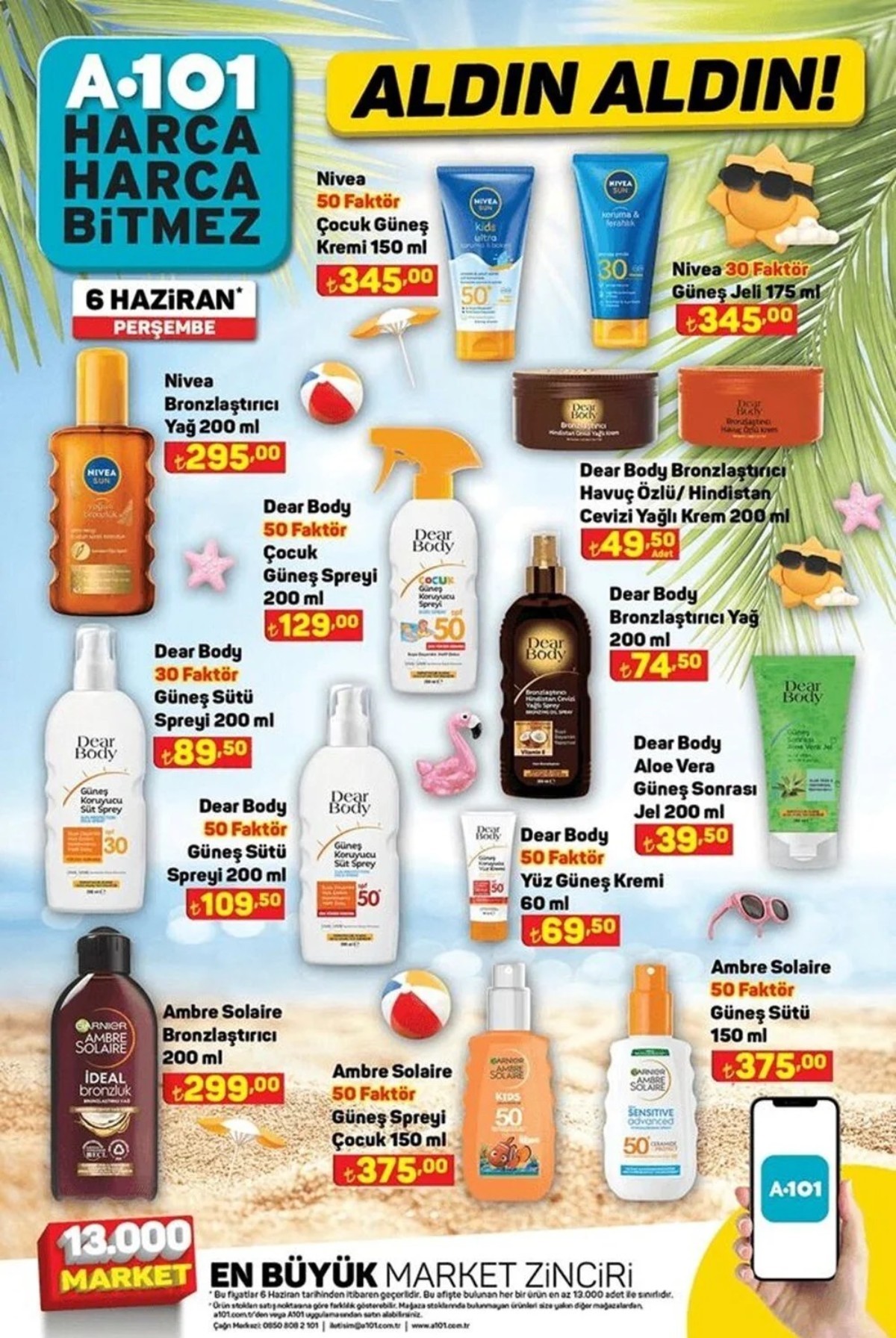 6 Haziran 2024 tarihli A101 aktüel ürün kataloğu