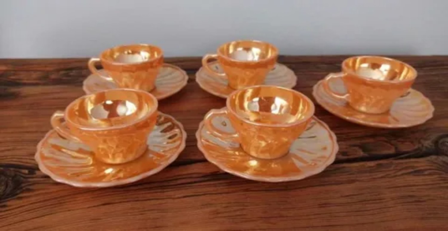 sarı nostaljik fincanlar