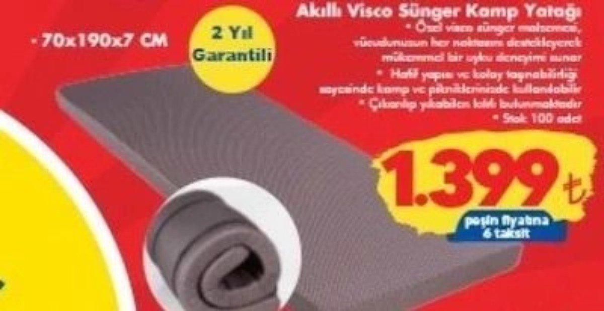 Yeni yatak almak isteyen ŞOK'a koşuyor