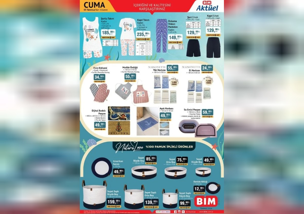 bim aktüel ürünler