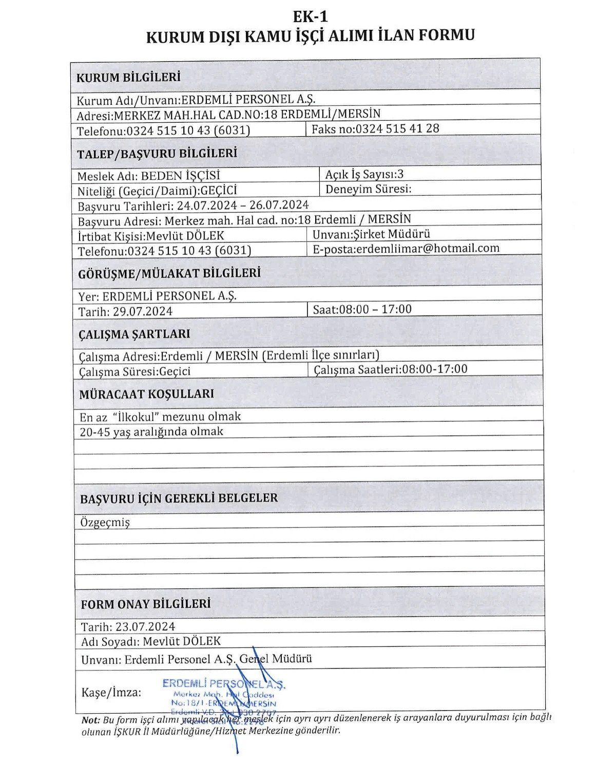 Belediye Personel Alım İlanına Başvuru! Şoför, Operatör ve daha bir çok alanlarda personel alımı yapılıyor