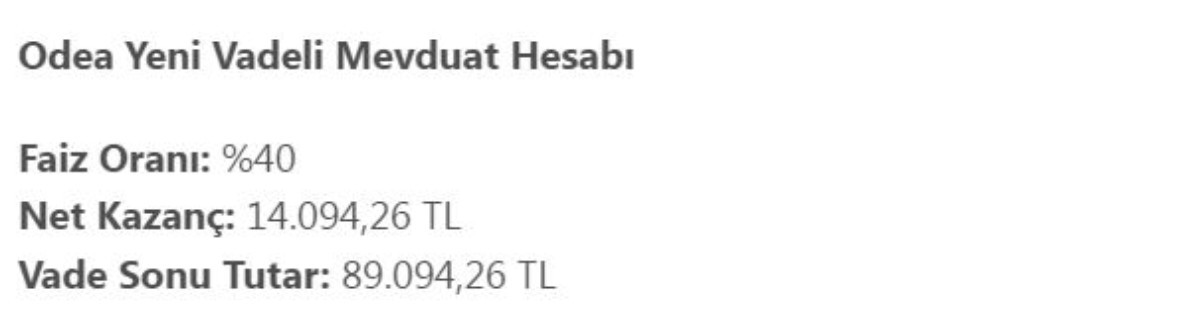 Mevduat Faiz Oranları