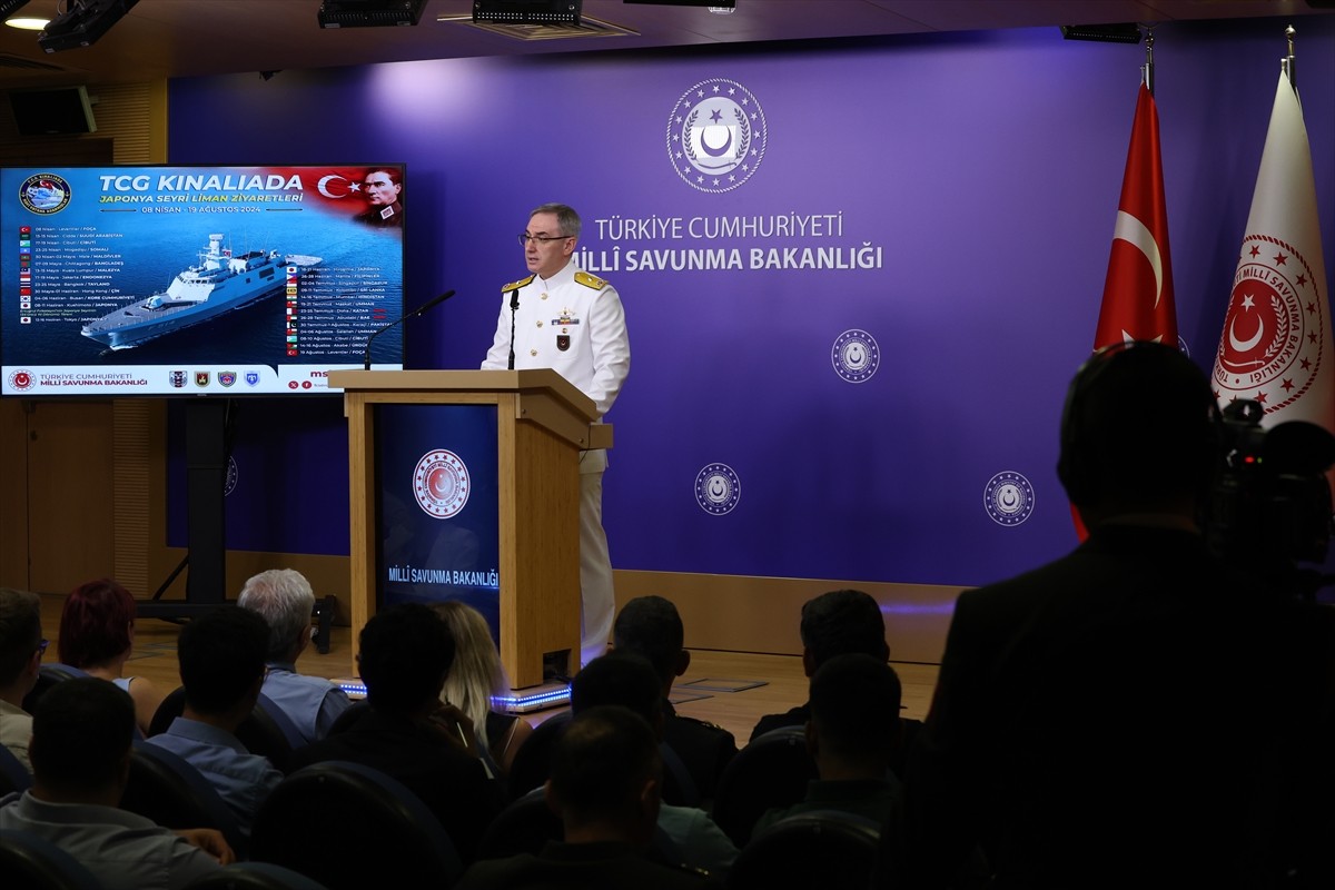 Milli Savunma Bakanlığı (MSB) Basın ve Halkla İlişkiler Müşaviri Tuğamiral Zeki Aktürk, bakanlıkta...