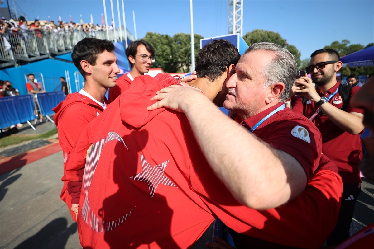 Paris 2024 Olimpiyat Oyunları'nda Paris'teki Les Invalides'te gerçekleştirilen müsabakalarda...