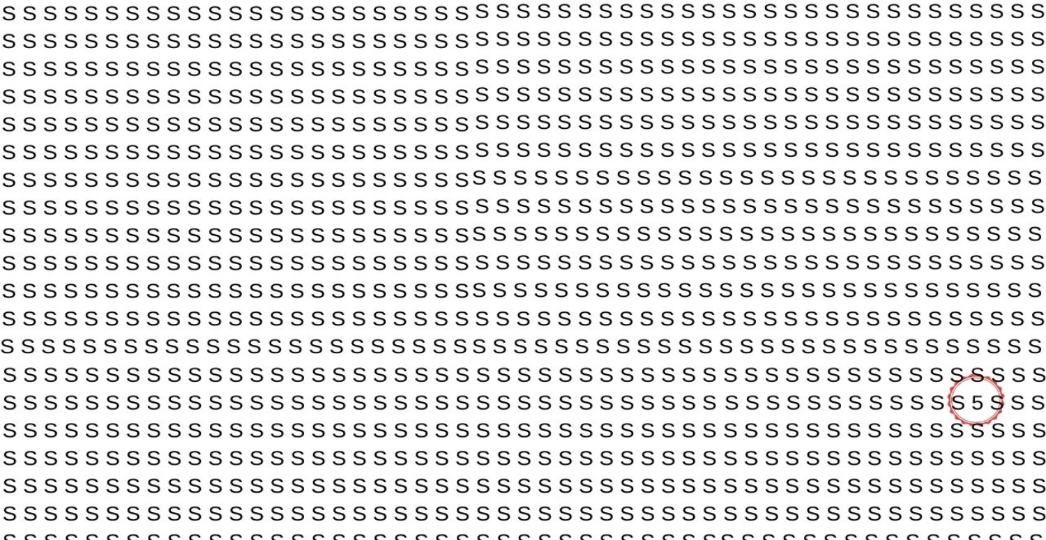 Resimdeki 5 rakamını sadece kartal gibi gözü olanlar buluyor! Gözlerinin gücüne güvenen çözsün