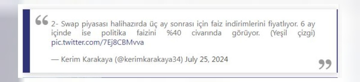 TCMB'nin son dönemdeki 