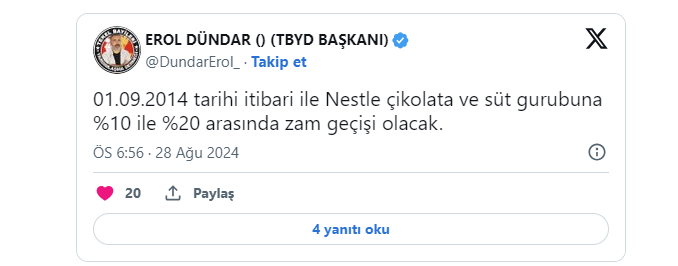 2 gün sonra yüzde 20 zam geliyor! Tekel Bayileri Yardımlaşma Derneği Başkanı az önce duyurdu