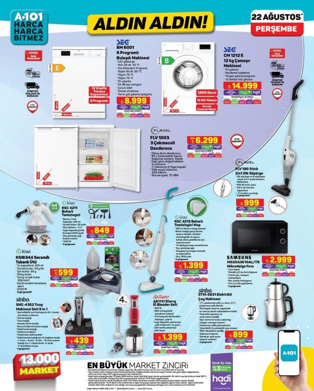 A101 22-28 Ağustos 2024 Aldın Aldın Kataloğu Yayımlandı! A101'de Bu Hafta Samsung Galaxy Watch, Elektrikli Bisiklet ve Fazlası Çok Uygun Fiyata