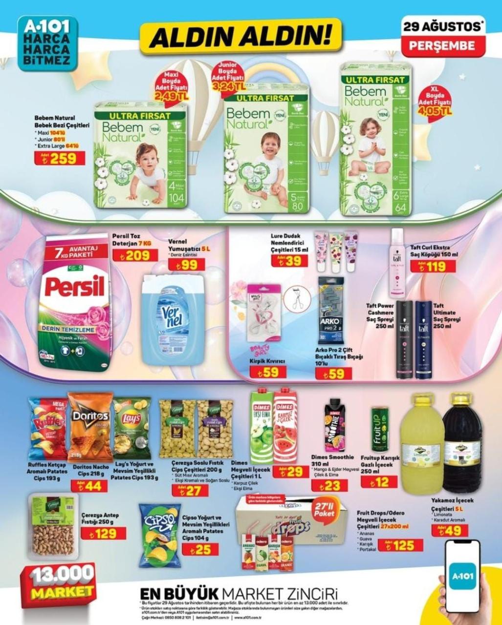 A101 29 Ağustos 2024 Perşembe aktüel ürünler kataloğu yayımlandı! A101'de okul ürünlerinde yarıya yarıya indirim fırsatı