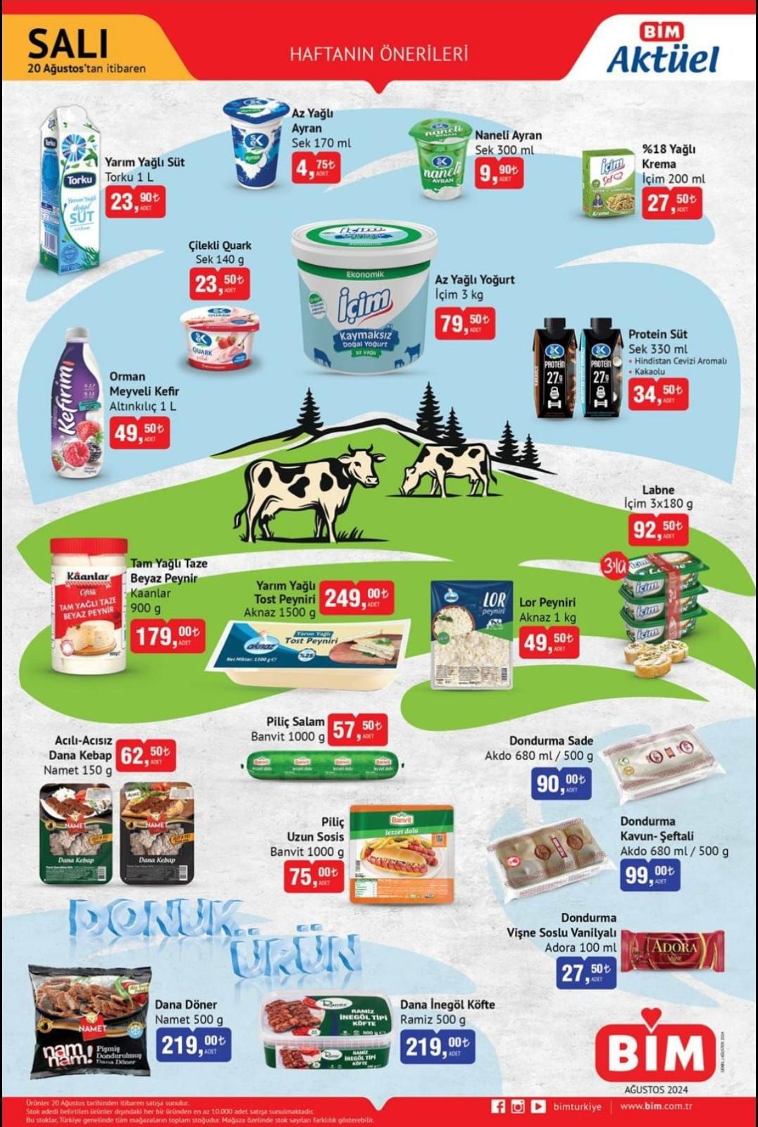 BİM 20 Ağustos indirimli ürünler kataloğu dolu dolu: Süt, gıda ve içecek ürünlerinde büyük indirim