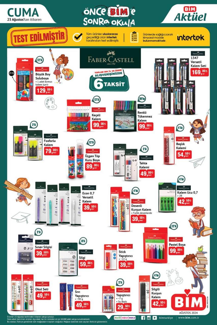 BİM 23-29 Ağustos 2024 Aktüel Kataloğu Yayımlandı: Okul Sezonu İçin Büyük İndirimler Başladı! Önce BİM'e Sonra Okula
