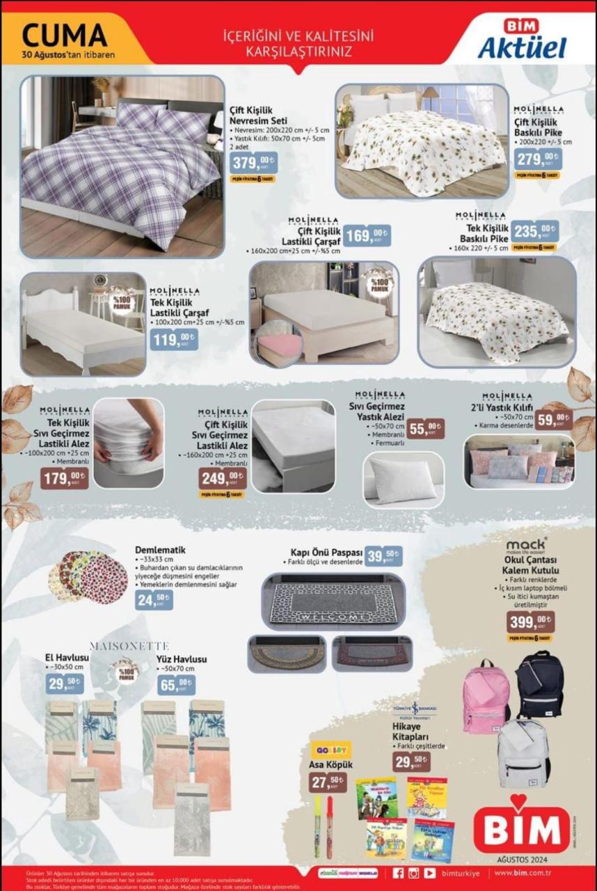 BİM 30 Ağustos 2024 Kataloğunda Büyük İndirimler! Akıllı TV, Laptop, Mutfak Ürünleri ve Daha Fazlası Sizleri Bekliyor