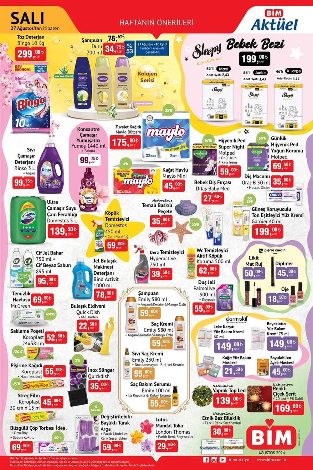 BİM Market 27-28 Ağustos 2024 İndirim Kataloğu: Bu Haftanın Kaçırılmayacak Fırsatları!