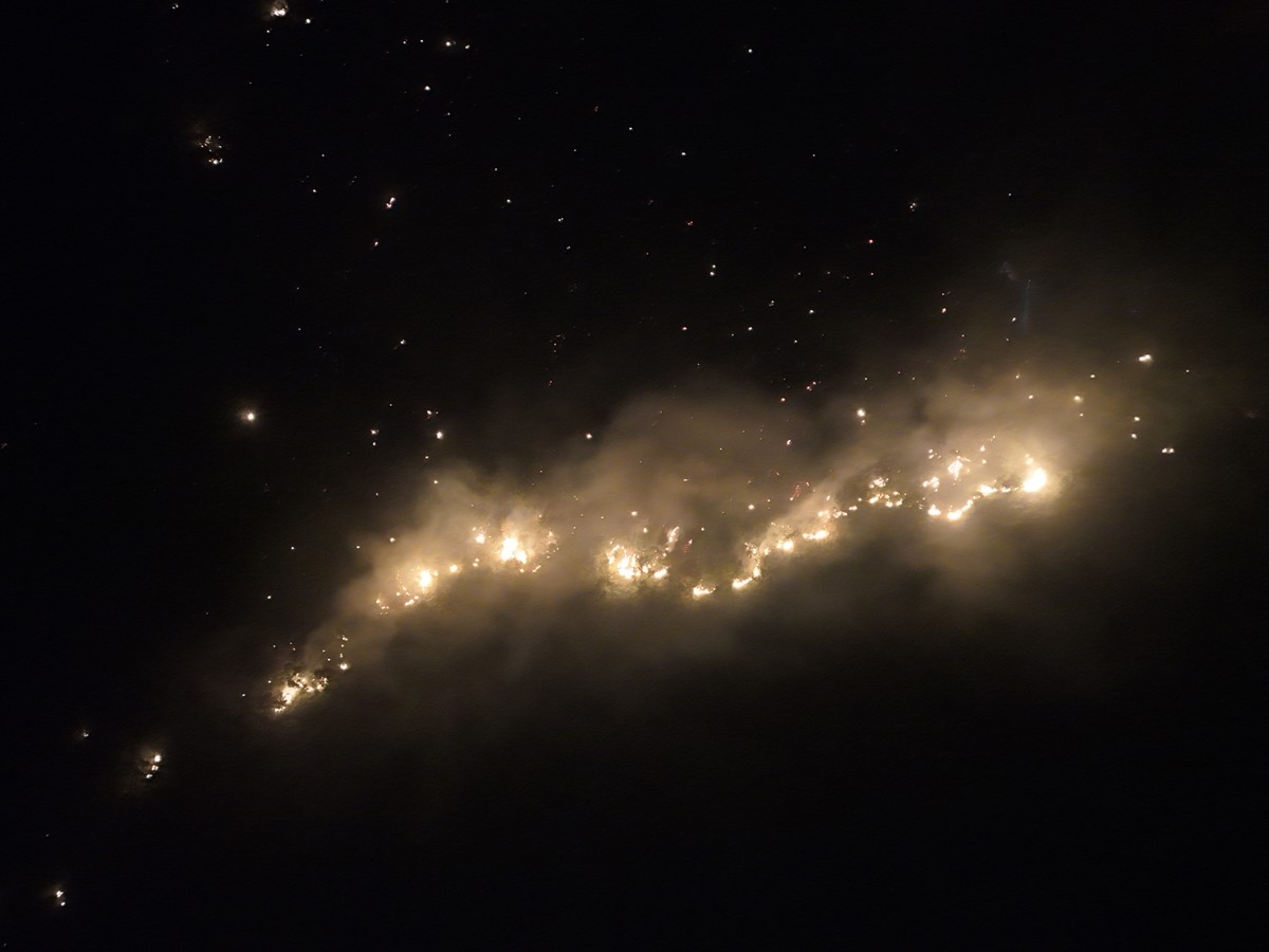 Bingöl'ün Genç ilçesinde çıkan orman yangınına ekiplerce müdahale ediliyor. 