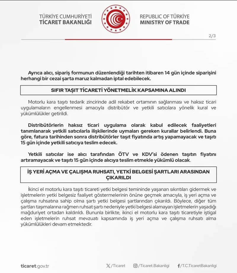 İkinci El Araba Satışlarında Yeni Dönem Başladı! Ticaret Bakanlığı'ndan Kritik Düzenlemeler Geldi