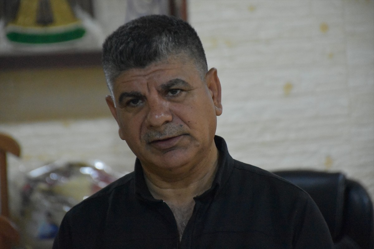 Irak'ın Musul kentine bağlı Telafer ilçesinde terör örgütü DEAŞ tarafından tahrip edilen tarihi...